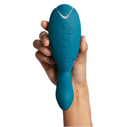 Роскошный вакуумный вибростимулятор для G точки и клитора Womanizer Duo 2 бирюзовый Роскошный вакуумный вибростимулятор для G точки и клитора Womanizer Duo 2 бирюзовый