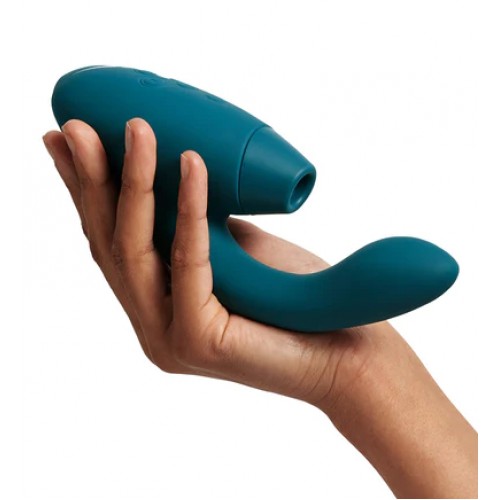 Роскошный вакуумный вибростимулятор для G точки и клитора Womanizer Duo 2 бирюзовый Роскошный вакуумный вибростимулятор для G точки и клитора Womanizer Duo 2 бирюзовый