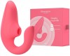 Вакуумный вибростимулятор для G точки и клитора Womanizer Blend розовый