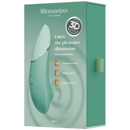 Бесконтактный вакуумно-волновой стимулятор клитора Womanizer Next цвета шалфея Бесконтактный вакуумно-волновой стимулятор клитора Womanizer Next цвета шалфея