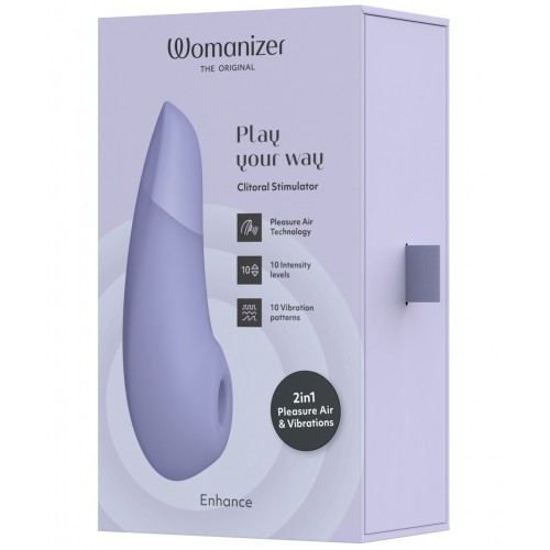 Бесконтактный вакуумно-волновой стимулятор клитора с вибрацией Womanizer Enhance сиреневый Бесконтактный вакуумно-волновой стимулятор клитора с вибрацией Womanizer Enhance сиреневый