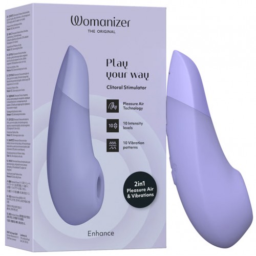 Бесконтактный вакуумно-волновой стимулятор клитора с вибрацией Womanizer Enhance сиреневый Бесконтактный вакуумно-волновой стимулятор клитора с вибрацией Womanizer Enhance сиреневый