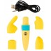 Перезаряжаемый мини-стимулятор с вибрацией и сменными насадками Pocket Power Vibrator Перезаряжаемый мини-стимулятор с вибрацией и сменными насадками Pocket Power Vibrator