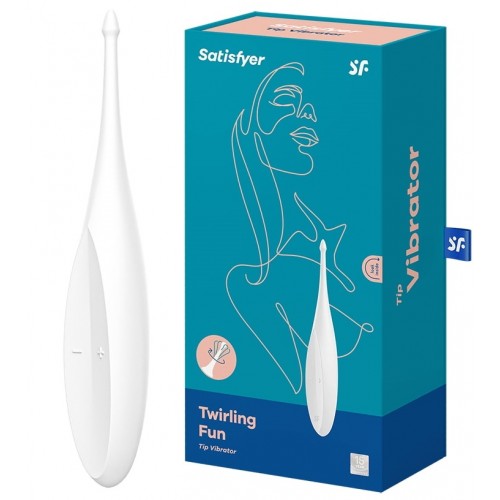 Точечный вибростимулятор Satisfyer Twirling Fun белый Точечный вибростимулятор Satisfyer Twirling Fun белый