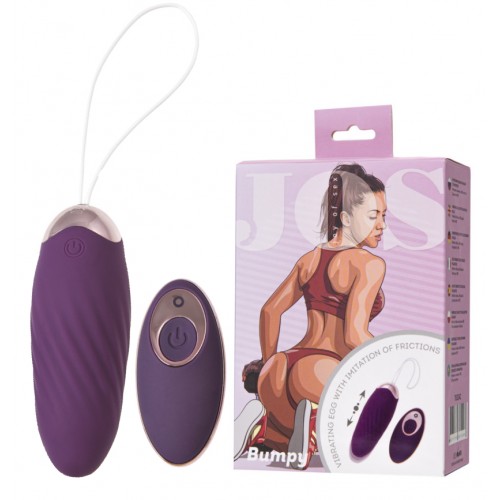 Виброяйцо с имитацией фрикций и пультом ДУ Jos Bumpy Виброяйцо с имитацией фрикций и пультом ДУ Jos Bumpy