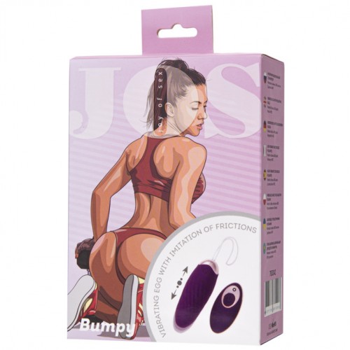 Виброяйцо с имитацией фрикций и пультом ДУ Jos Bumpy Виброяйцо с имитацией фрикций и пультом ДУ Jos Bumpy