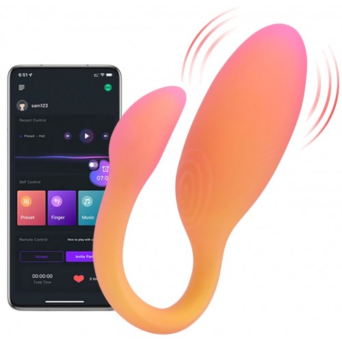 Смарт-вибратор Magic Motion Flamingo Max оранжевый Смарт-вибратор Magic Motion Flamingo Max оранжевый