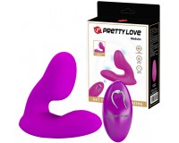 Вагинально-клиторальный стимулятор Pretty Love Melvin с пультом ДУ