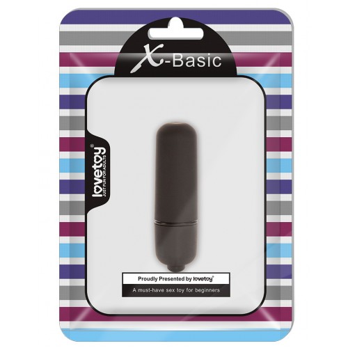 Черная вибропуля X-Basic Bullet Mini Lovetoy с 10 режимами вибрации Черная вибропуля X-Basic Bullet Mini Lovetoy с 10 режимами вибрации