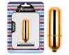 Золотистая вибропуля X-Basic Bullet Mini Lovetoy с 10 режимами вибрации