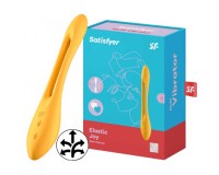 Многофункциональный вибратор для пар с гибкой основой Satisfyer Elastic Joy Dark Yellow