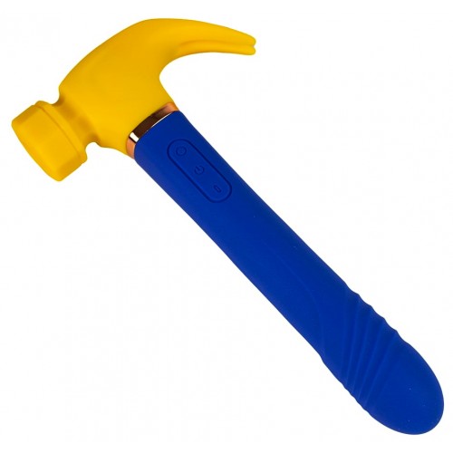 Вибростимулятор-молоток с вакуумно-волновой стимуляцией и пульсирующей рукоятью Вибростимулятор-молоток с вакуумно-волновой стимуляцией и пульсирующей рукоятью