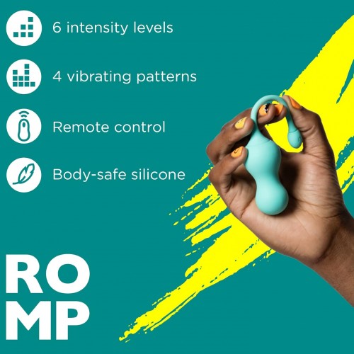 Виброяйцо с пультом дистанционного управления Romp Cello мятное Виброяйцо с пультом дистанционного управления Romp Cello мятное