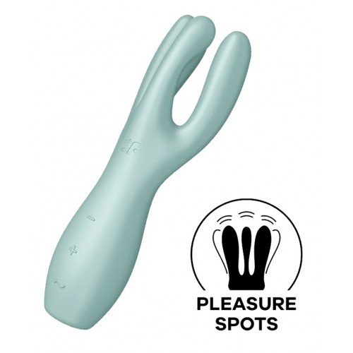 Универсальный вибростимулятор Satisfyer Threesome 3 мятный Универсальный вибростимулятор Satisfyer Threesome 3 мятный