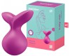 Перезаряжаемый мини-массажер Satisfyer Viva La Vulva 3 малиновый