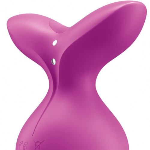 Перезаряжаемый мини-массажер Satisfyer Viva La Vulva 3 малиновый Перезаряжаемый мини-массажер Satisfyer Viva La Vulva 3 малиновый