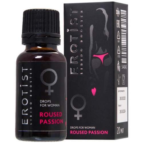 Возбуждающие капли для женщин Erotist Roused Passion 20 мл Возбуждающие капли для женщин Erotist Roused Passion 20 мл