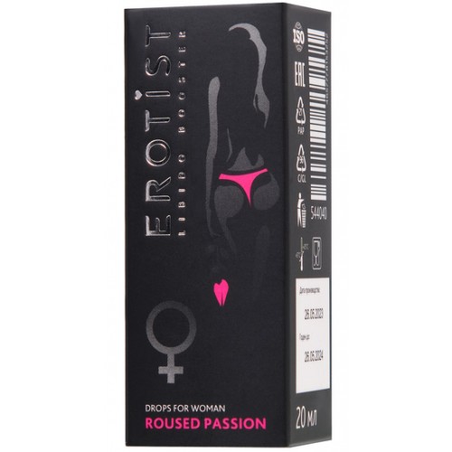 Возбуждающие капли для женщин Erotist Roused Passion 20 мл Возбуждающие капли для женщин Erotist Roused Passion 20 мл