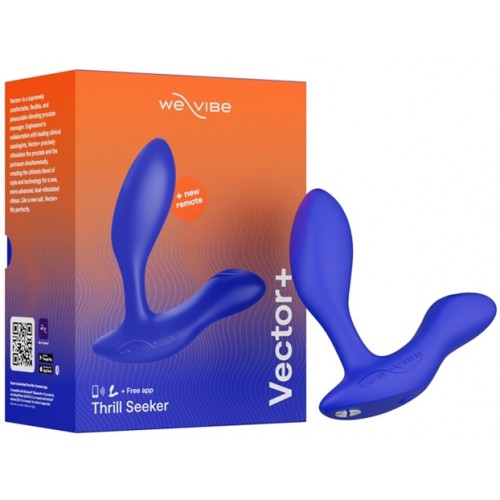 Регулируемый смарт-вибромассажер простаты We-Vibe Vector Plus синий Регулируемый смарт-вибромассажер простаты We-Vibe Vector Plus синий