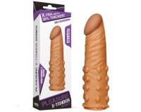 Удлиняющая насадка на пенис X-Tender Penis Sleeve мулат + 5 см