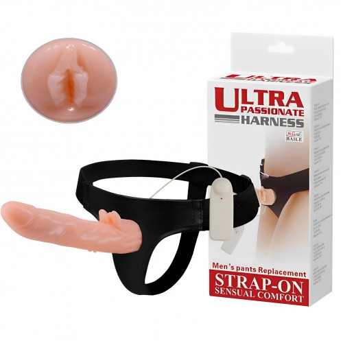 Фаллопротез с клиторальным отростком и вибрацией Ultra Passionate Harness Фаллопротез с клиторальным отростком и вибрацией Ultra Passionate Harness