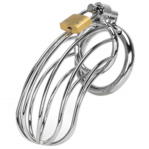 Стальной пояс верности на замке с диаметром запорного кольца 4,5 см Стальной пояс верности на замке с диаметром запорного кольца 4,5 см