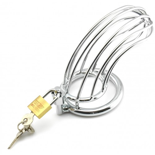 Стальной пояс верности на замке с диаметром запорного кольца 4,5 см Стальной пояс верности на замке с диаметром запорного кольца 4,5 см