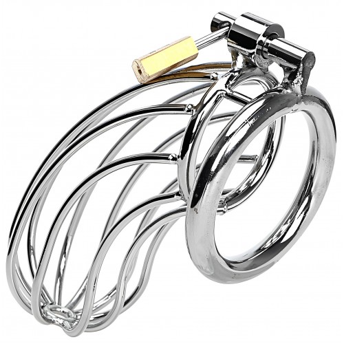 Стальной пояс верности на замке с диаметром запорного кольца 4,5 см Стальной пояс верности на замке с диаметром запорного кольца 4,5 см