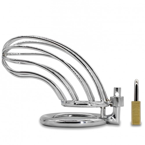 Стальной пояс верности на замке с диаметром запорного кольца 4,5 см Стальной пояс верности на замке с диаметром запорного кольца 4,5 см