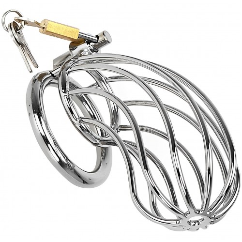 Стальной пояс верности на замке с диаметром запорного кольца 4,5 см Стальной пояс верности на замке с диаметром запорного кольца 4,5 см