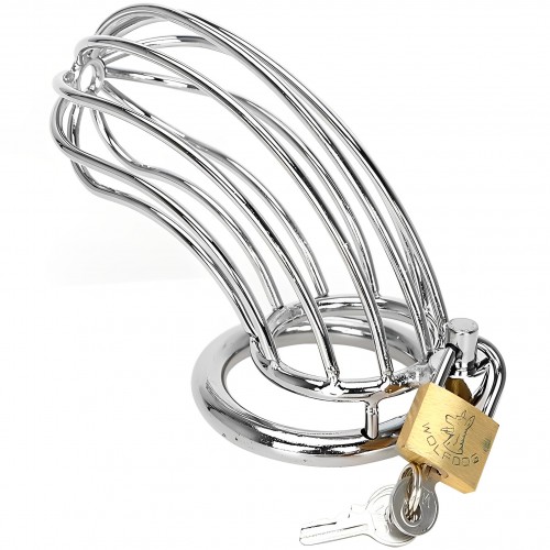 Стальной пояс верности на замке с диаметром запорного кольца 4,5 см Стальной пояс верности на замке с диаметром запорного кольца 4,5 см