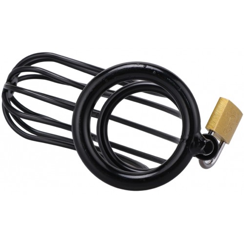 Черный стальной пояс верности диаметр запорного кольца 4,5 см Черный стальной пояс верности диаметр запорного кольца 4,5 см