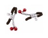 Зажимы для сосков с двойным бубенчиком черно-красные